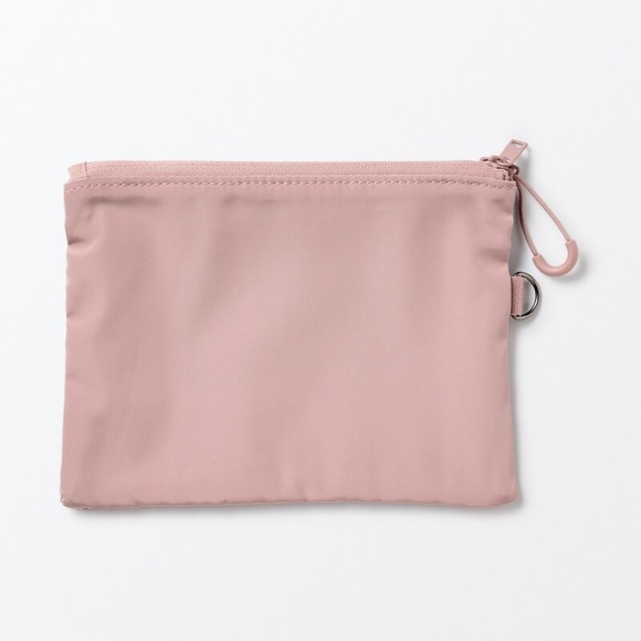 Muji Polyester Two Zipper Case_Medium_Pink_NWT - Picture 2 of 6